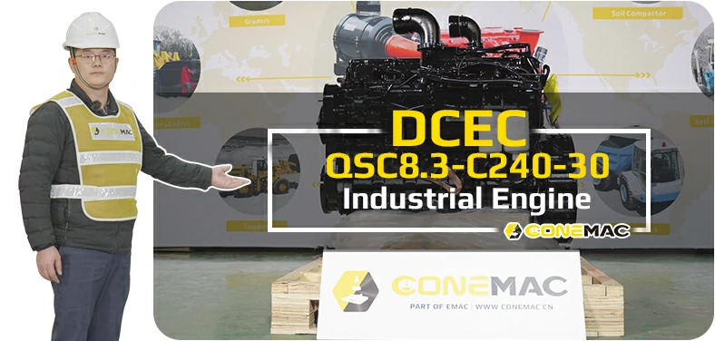 DCEC QSC8.3-C240-30 Industrial Engine Introduction Video