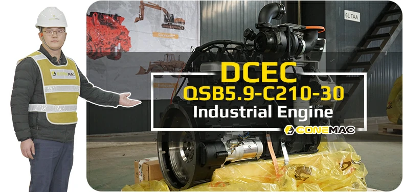 DCEC QSB5.9-C210-30 Industrial Engine Introduction Video